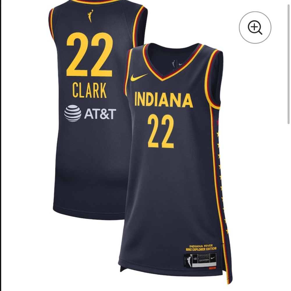 Nike Navy Basketball Jersey Caitlyn Clark #22 WNBA, AT&T